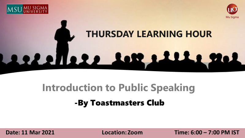 Introduction to public speaking